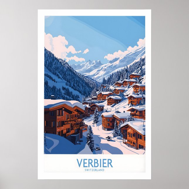 Verbier Resoraffisch 1 Poster (Framsidan)