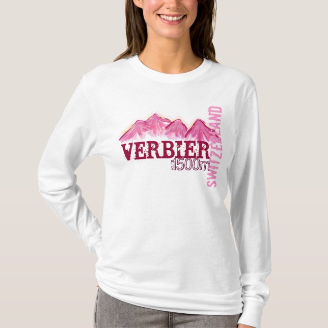 Verbier Schweiz dam rosa  Tee (Framsida)