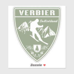 Verbier Schweiz Klistermärken