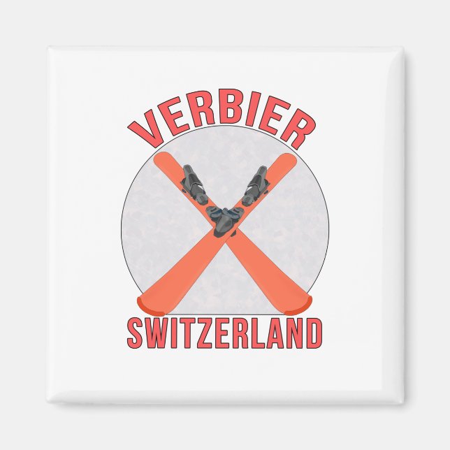 Verbier, Schweiz Magnet (Framsidan)
