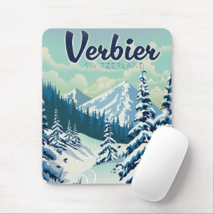 Verbier Schweiz Travel-affisch Musmatta
