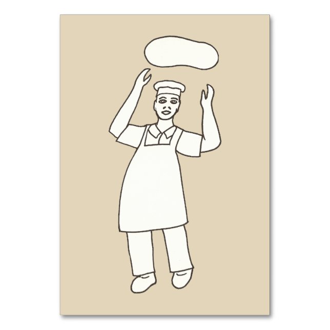 Verbs Tossing Chef Pizza Reading Flashcards Bordsnummer (Framsidan)