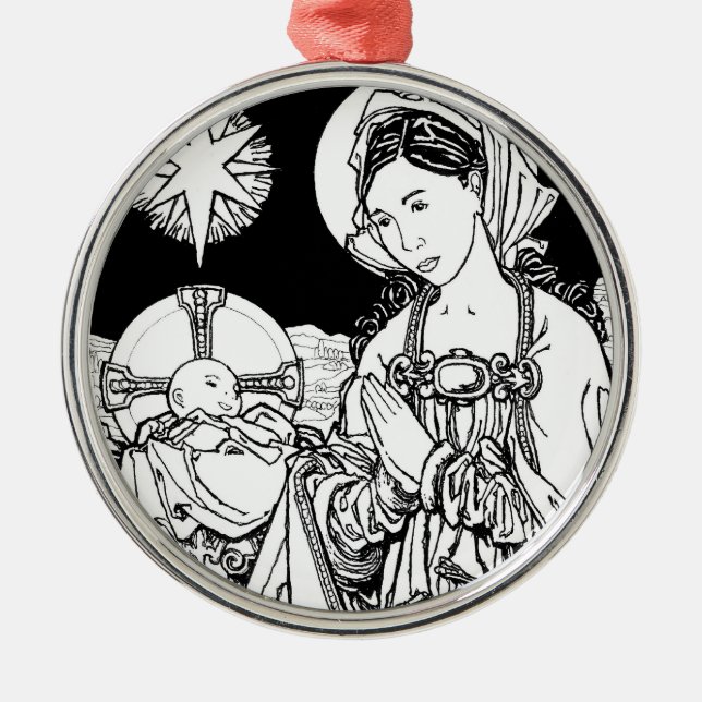 Verbum Caro Factum Est Julgransprydnad Metall (Framsidan)