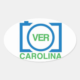VerCarolina Sticker Ovalt Klistermärke