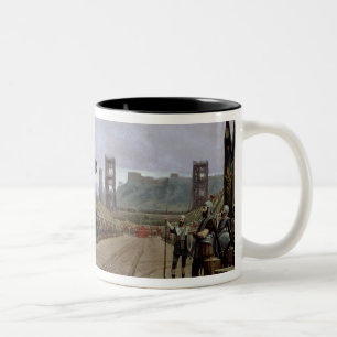 Vercingetorix för Caesar, 52 BC, 1886 Två-Tonad Mugg