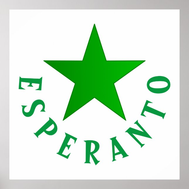 Verda Stelo (Esperanto Star) Poster (Framsidan)