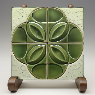 Verdant Droplet Faux 3D Ceramic Tile Kakelplatta