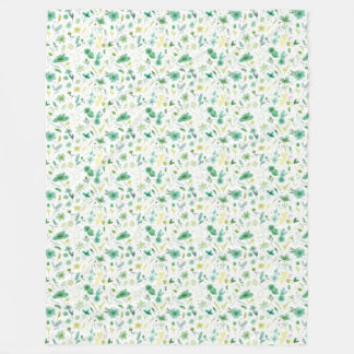 Verdant Flowers Mysiga Blanket Fleecefilt