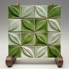 Verdant Illusion Faux Embossed Ceramic Tile Kakelplatta