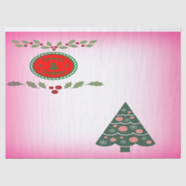 Verdant Julgran Grönt Holly Mönster