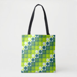 Verdant Polka Grid Tygkasse