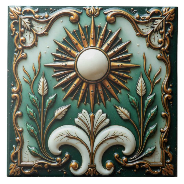 Verdant Solstice Kakelplatta (Framsidan)