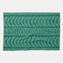 Verdant Stollig Löv - Blue Kökshandduk