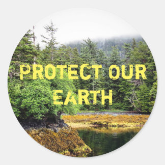 Verdant Views-fäster Runt Klistermärke