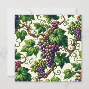 Verdant Vineyard Bliss: A Tapestry of Grapevines Inbjudningar