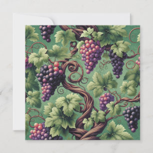 Verdant Vineyard Bliss: A Tapestry of Grapevines Inbjudningar
