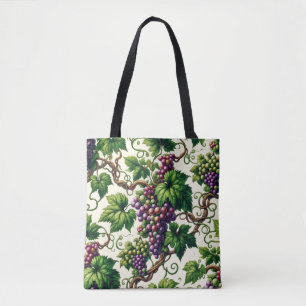 Verdant Vineyard Bliss: A Tapestry of Grapevines Tygkasse