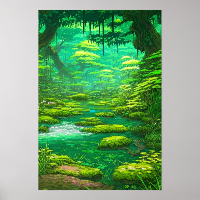 Verdant Wetlands Poster (Framsidan)