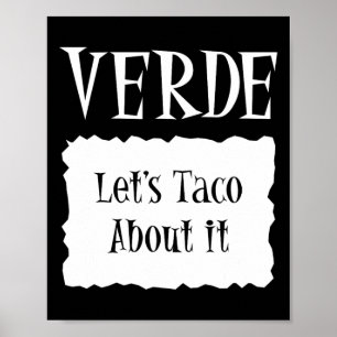 Verde - Hett Packet Halloween Taco Costume Poster