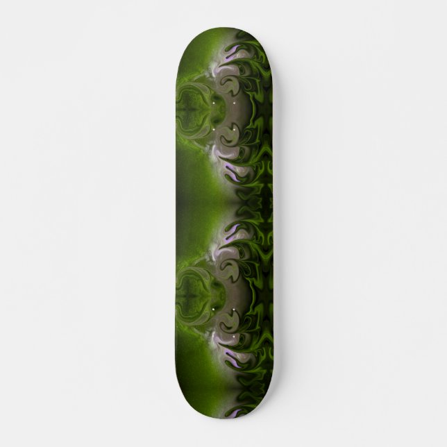 verde pistacho remolino mini skateboard bräda 18,5 cm (Framsida)