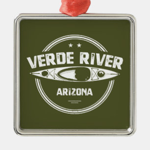 Verde River Arizona Kayaking Julgransprydnad Metall