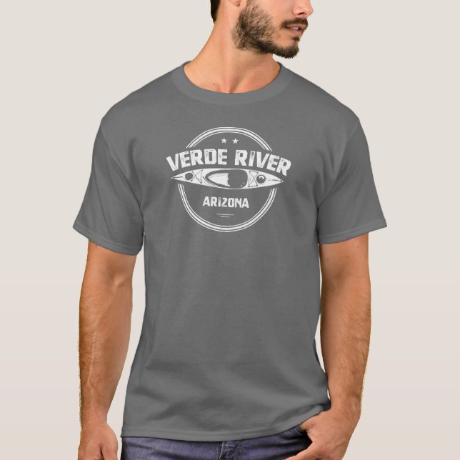 Verde River Arizona Kayaking T Shirt (Framsida)