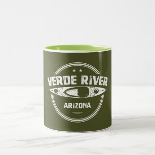 Verde River Arizona Kayaking Två-Tonad Mugg