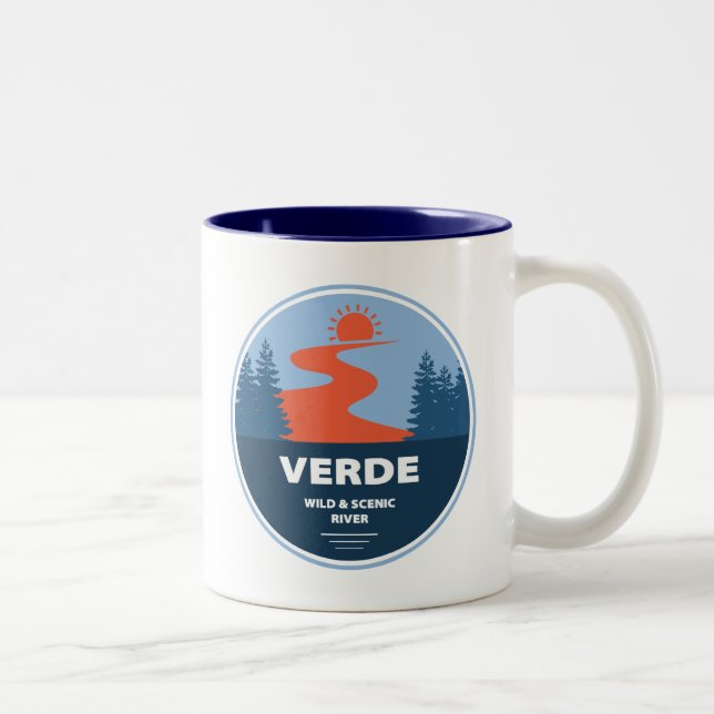 Verde-Vilden och floden Arizona Två-Tonad Mugg (Höger)
