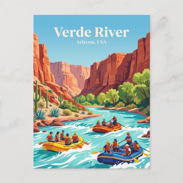 Verdefloden USA Vykort (Framsida)