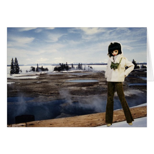Verdi at Yellowstone Sjö, Yellowstone National Pa Hälsningskort (Framsidan Horizontal)