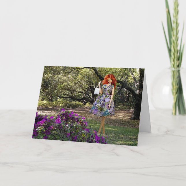 Verdi - blommigt på zooen kort (Framsida)