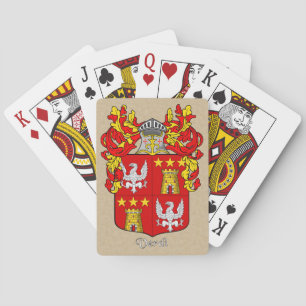Verdi Heraldic Shield och Mantle Spel Kort