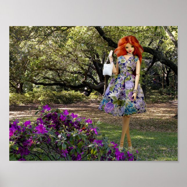 Verdi & Houston Zoo Blommigts Poster (Framsidan)