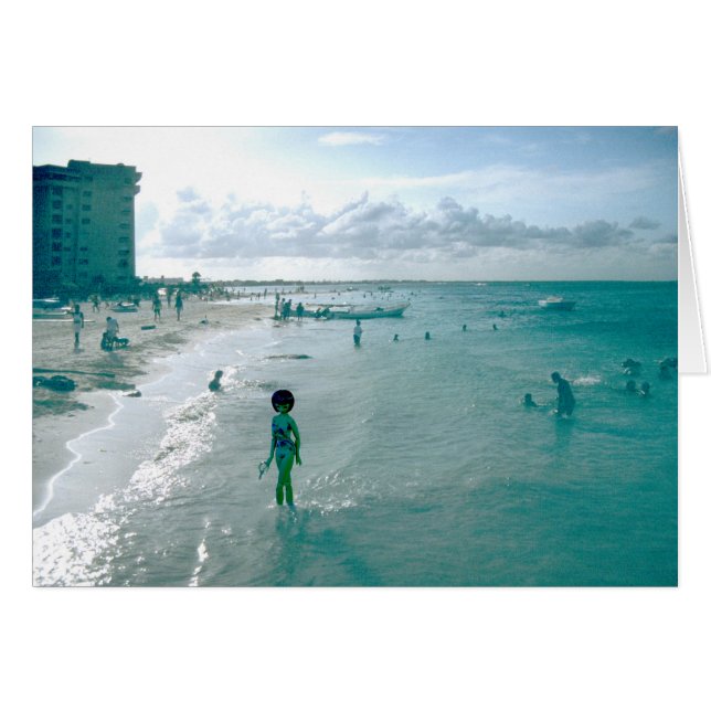 Verdi i Cancun Hälsningskort (Framsidan Horizontal)