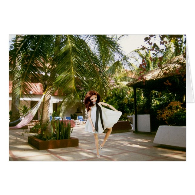 Verdi vid Chichen Itza Archeological Villiage Hälsningskort (Framsidan Horizontal)