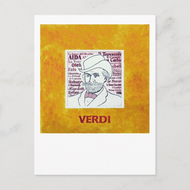 Verdi-vykort Vykort (Framsida)