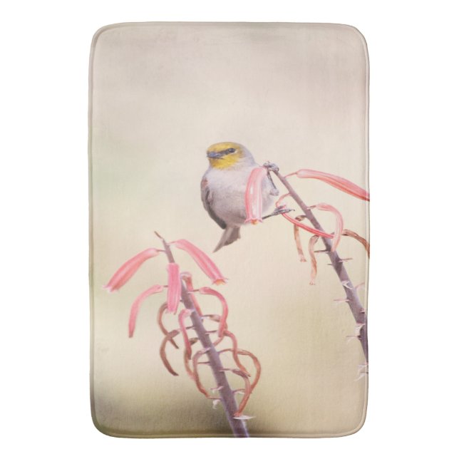 Verdin gick på penstemon badrumsmatta (Framsidan (Vertikal))