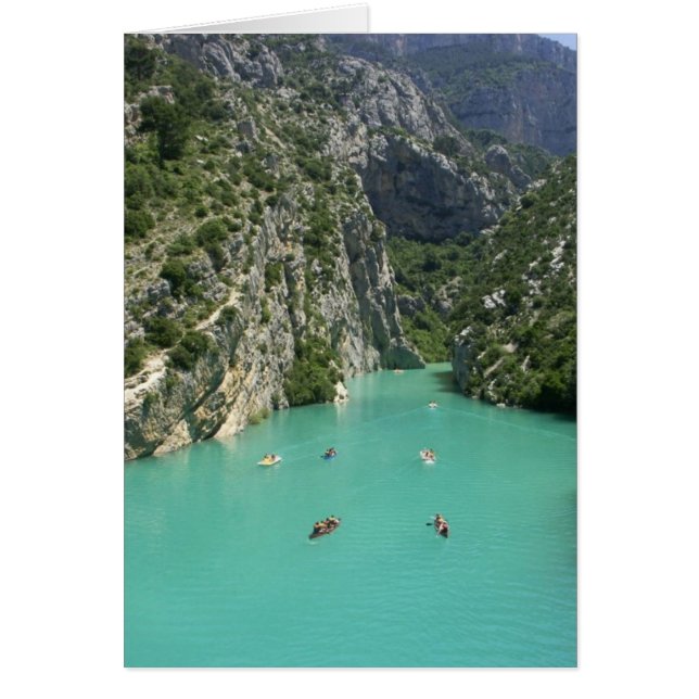 Verdon Gorge Hälsningskort (Framsidan)