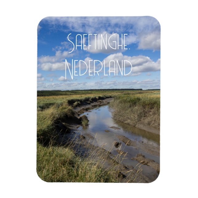 Verdronken Land van Saeftinghe, Nederländerna Magnet (Vertikal)
