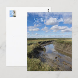 Verdronken Land van Saeftinghe, Nederländerna Vykort