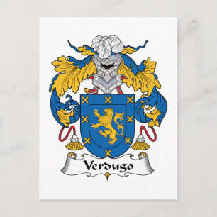 Verdugo Family Crest Vykort