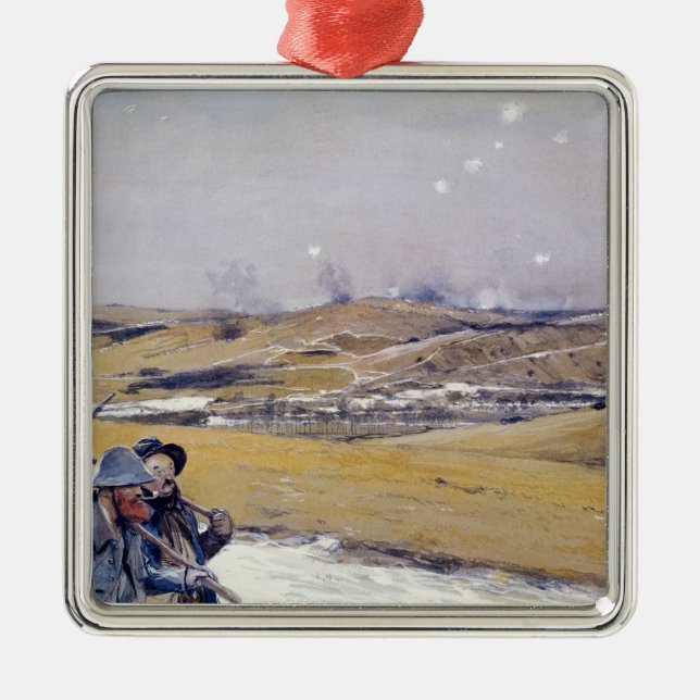 Verdun 1916 julgransprydnad metall (Framsidan)