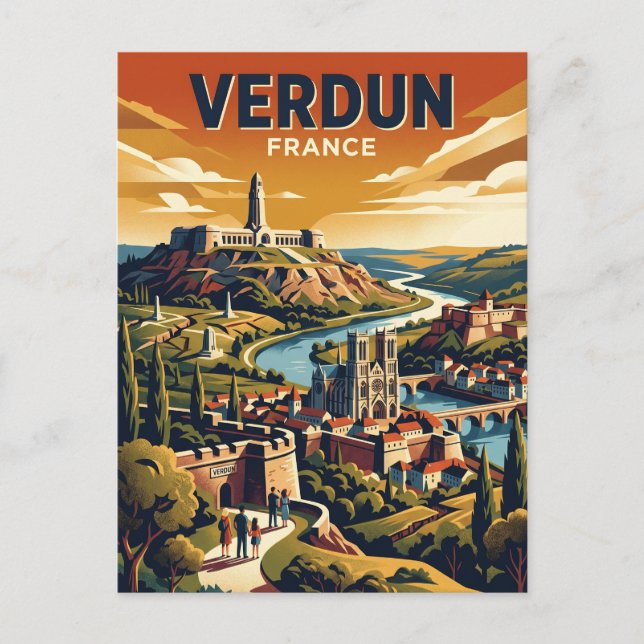 Verdun, Frankrike Frankrike Vykort (Framsida)