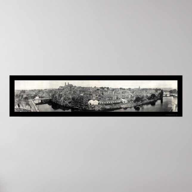 Verdun Frankrike WWI Damage Photo 1919 Poster (Framsidan)