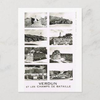 Verdun och slagfälten vykort