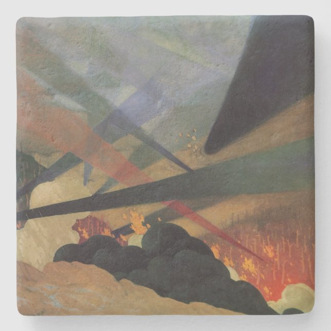Verdun (Vallotton) (scen från första världskriget) Stenunderlägg (Framsidan)