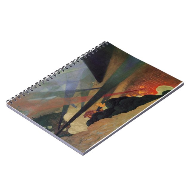 Verdun (Världskrig 1, stridscen) (av Vallotton) Anteckningsbok (Vänstra Sidan)