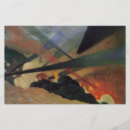 Verdun (Världskrig 1, stridscen) (av Vallotton) Brevpapper