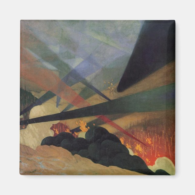 Verdun (Världskrig 1, stridscen) (av Vallotton) Magnet (Framsidan)
