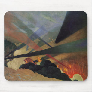 Verdun (Världskrig 1, stridscen) (av Vallotton) Musmatta